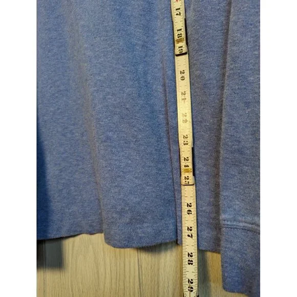 POLO RALPH LAUREN Estate Rib Jumper Blue Quarter 1/4 Zip Mens XL - Picture 7 of 7